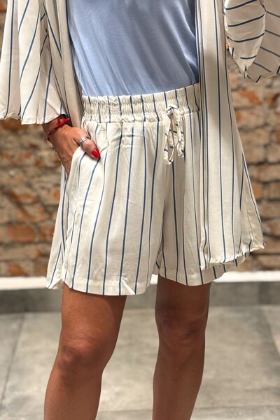 FotoConjunto Bermuda + Kimono em viscose