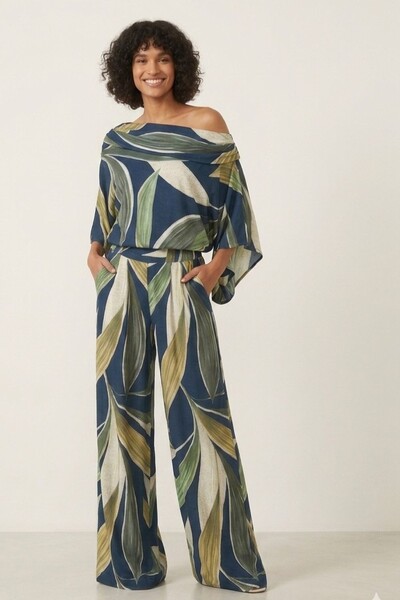 FotoCalça Pantalona Estampada