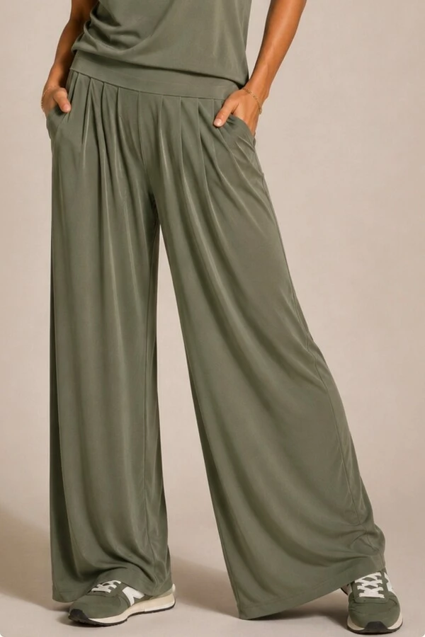 Pantalona Celeste Tecido Fluity