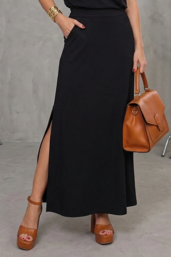 Saia Midi em malha Nara