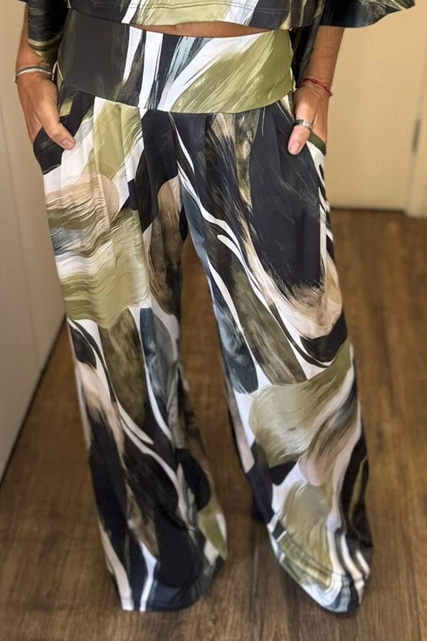 Pantalona Celeste Tecido Fluity