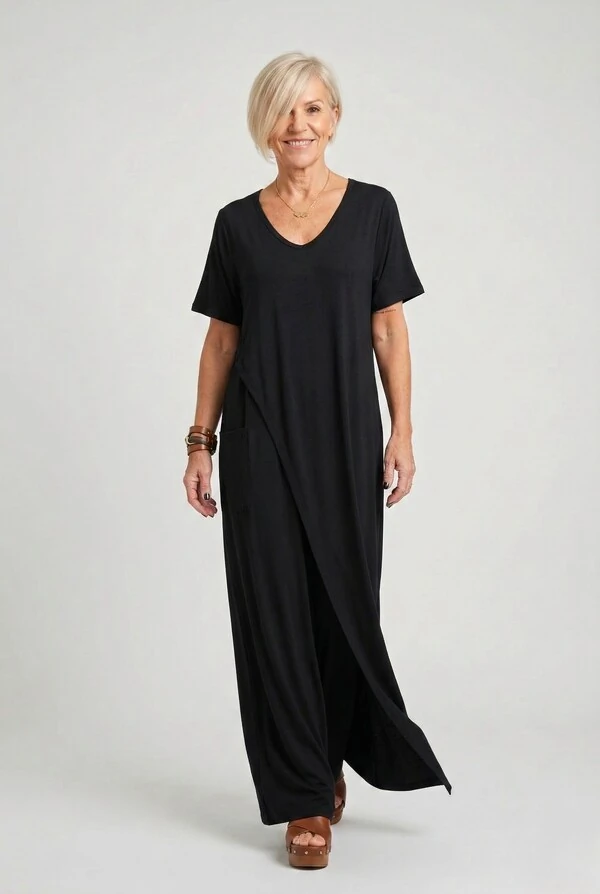 Macacão com Sobreposição Clarice em malha