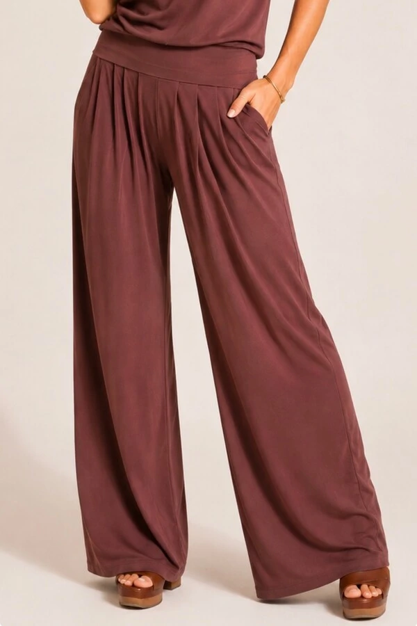 Pantalona Celeste Tecido Fluity