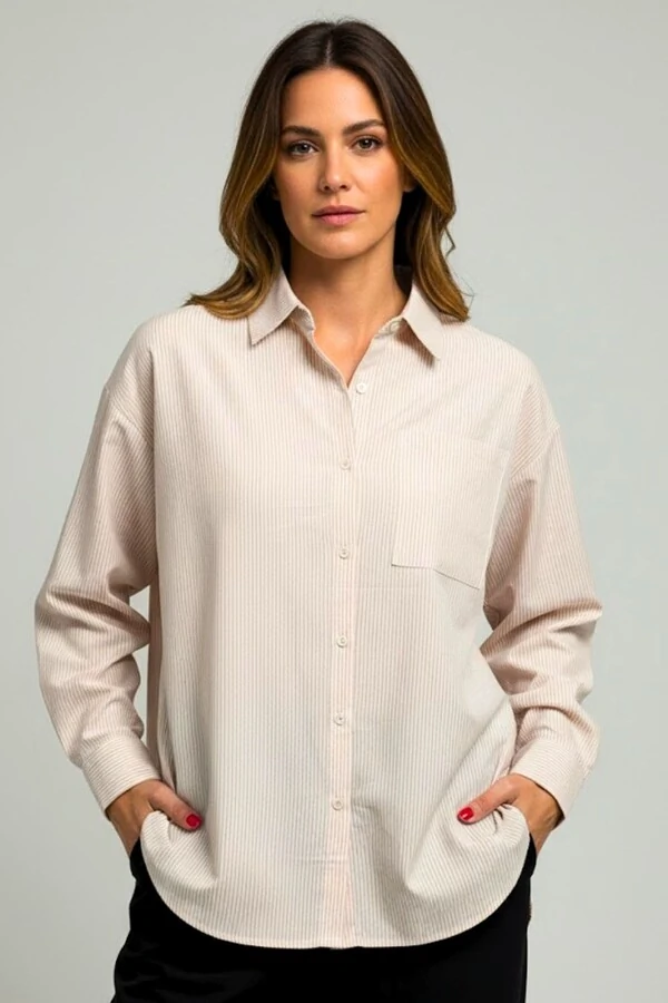 Camisa Oversized em Algodão