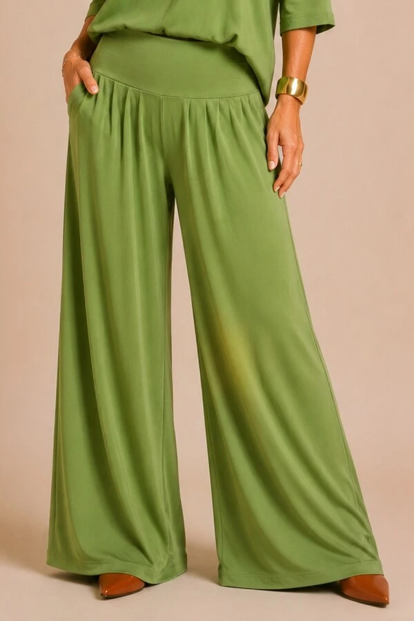 Pantalona Celeste Tecido Fluity