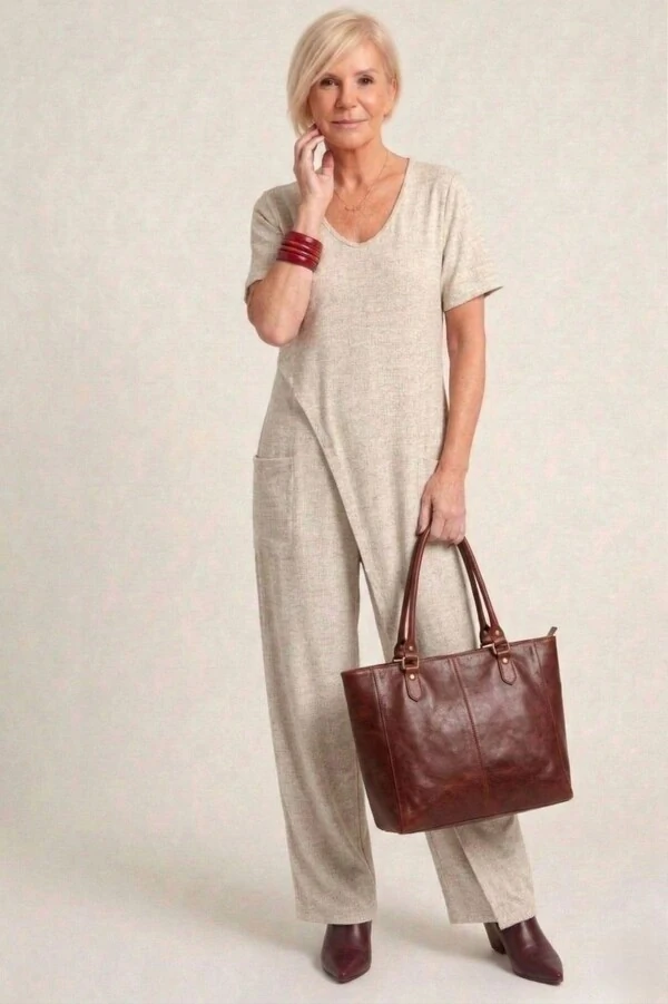 Macacão com Sobreposição Clarice em malha