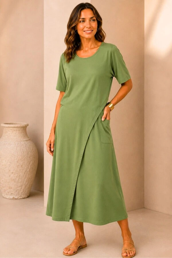 Vestido com sobreposição Adele em Fluity
