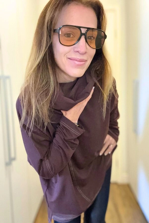 Blusa em Moletinho Gola Alta Louise
