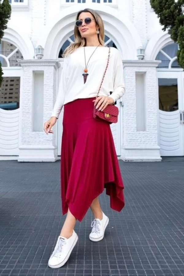 Blusa Morcego Manga Longa Lisa