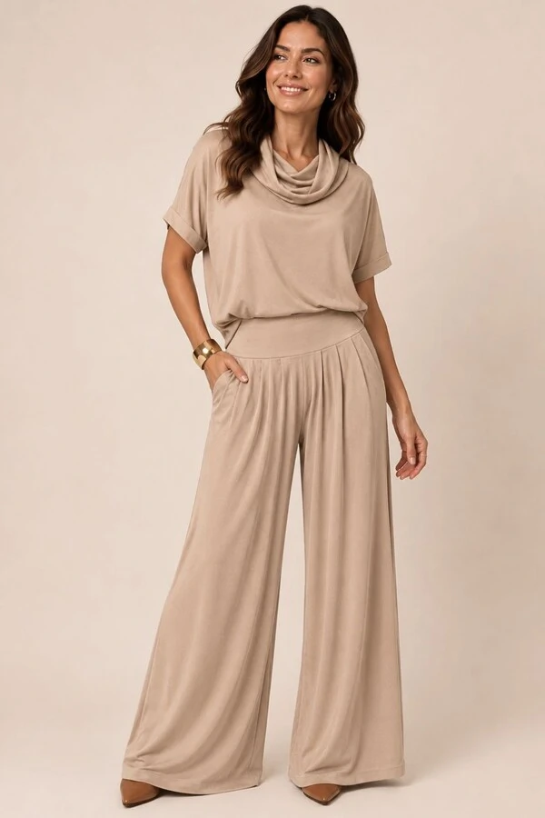 Pantalona Celeste Tecido Fluity