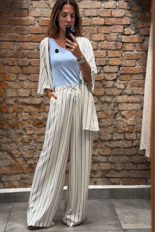 Calça Pantalona em Viscose