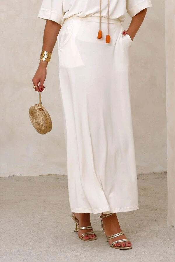 Saia Midi em malha Nara