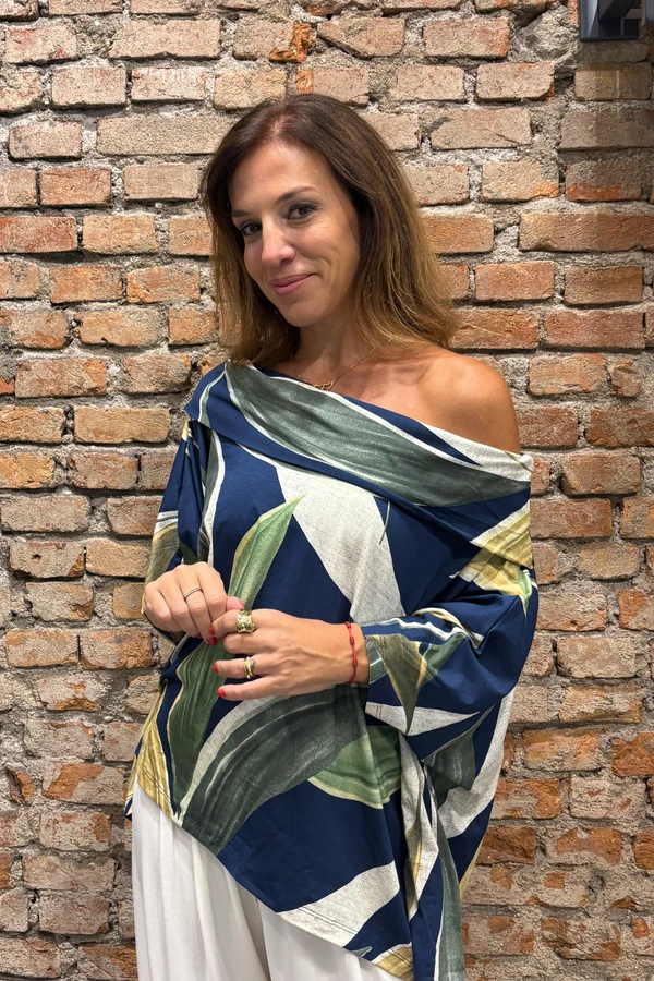 Blusa Ombro a Ombro Areta Estampada