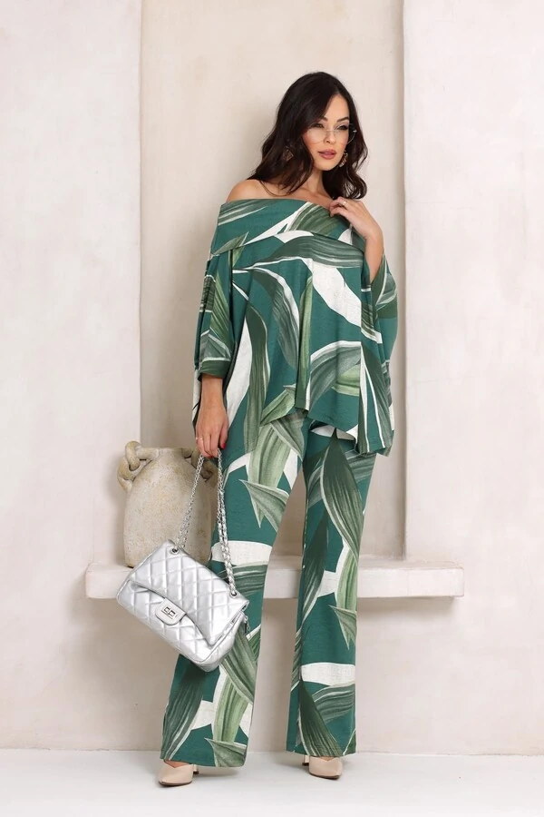 Calça Flare Estampada