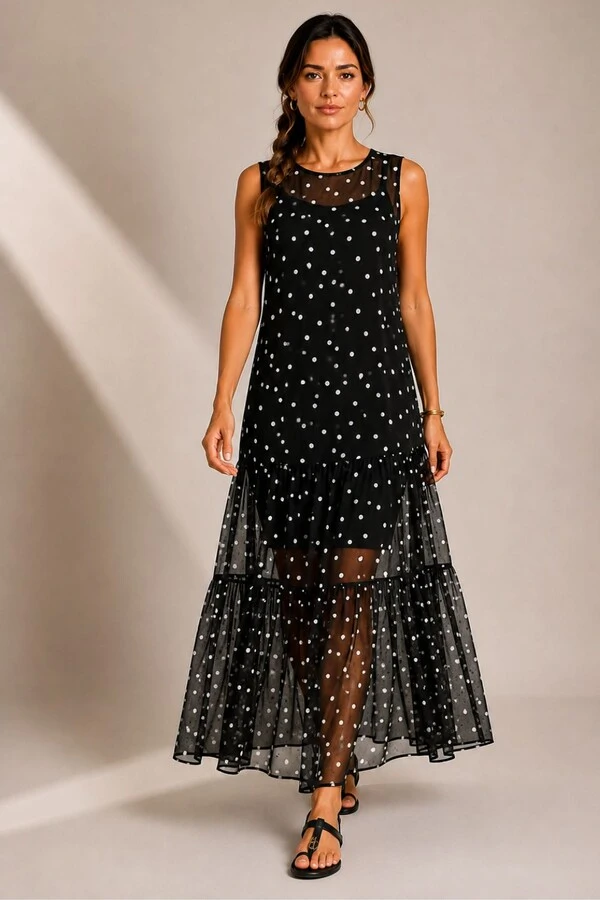 Vestido Tule Regata