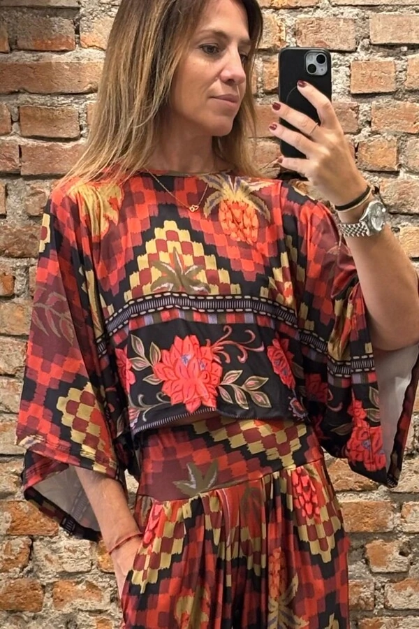 Pantalona Celeste Tecido Fluity