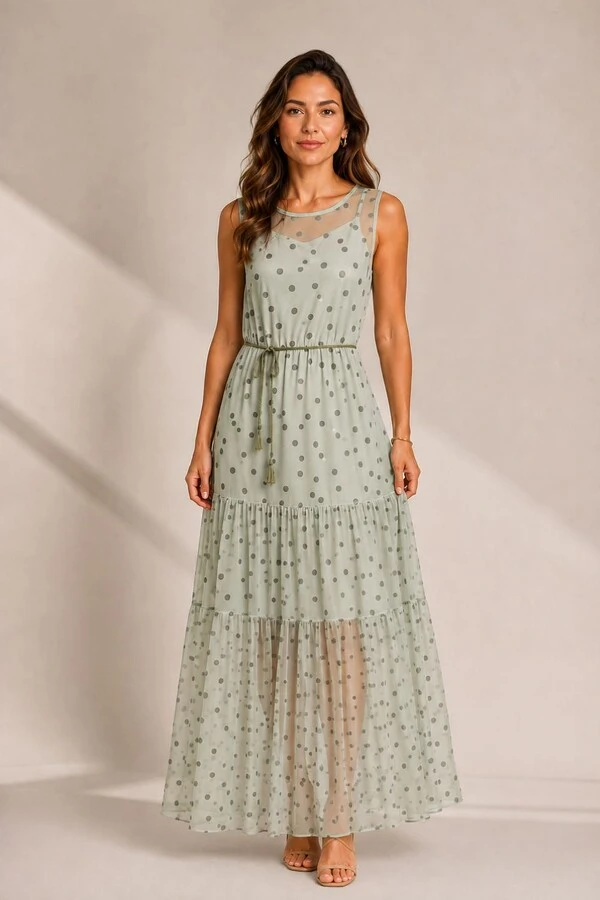 Vestido Tule Regata