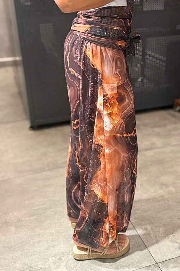 Calça aladim Jade em Tule