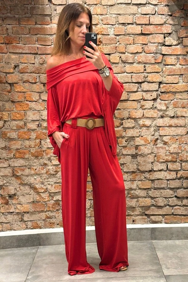 Calça Pantalona Lisa