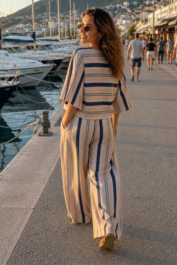 Pantalona Celeste Tecido Fluity