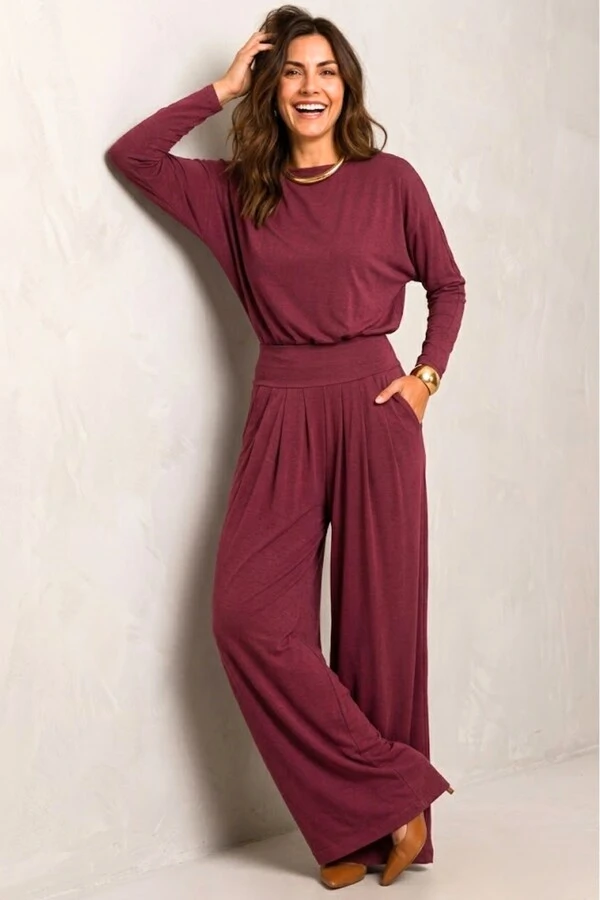 Pantalona Celeste Tecido Fluity