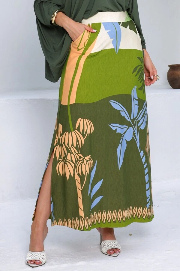 Saia Midi em malha Nara