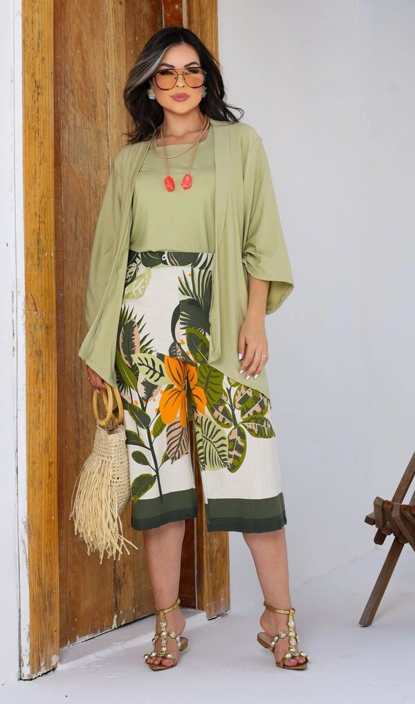 Kimono Esmeralda - Tam. Único