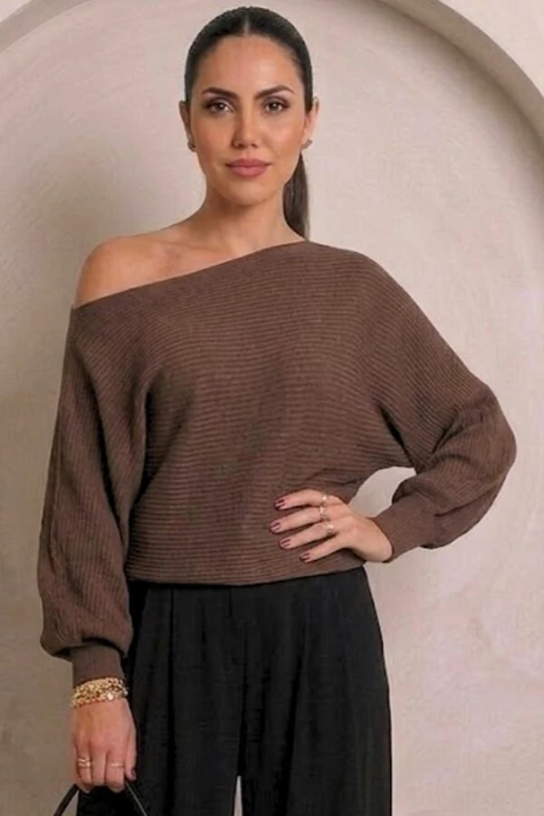 Blusa Morcego Lãzinha Canelada