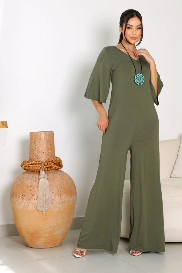 Macacão Amplo Manga 3/4