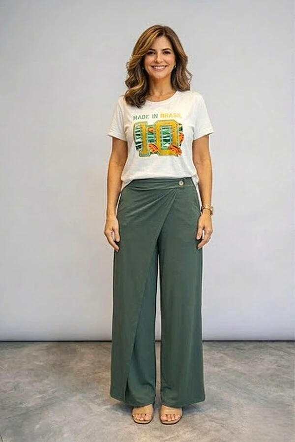 Calça Valentina com Sobreposição