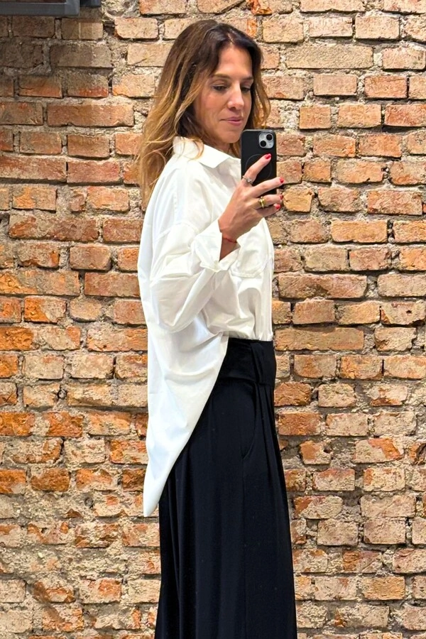 Camisa Oversized em Algodão