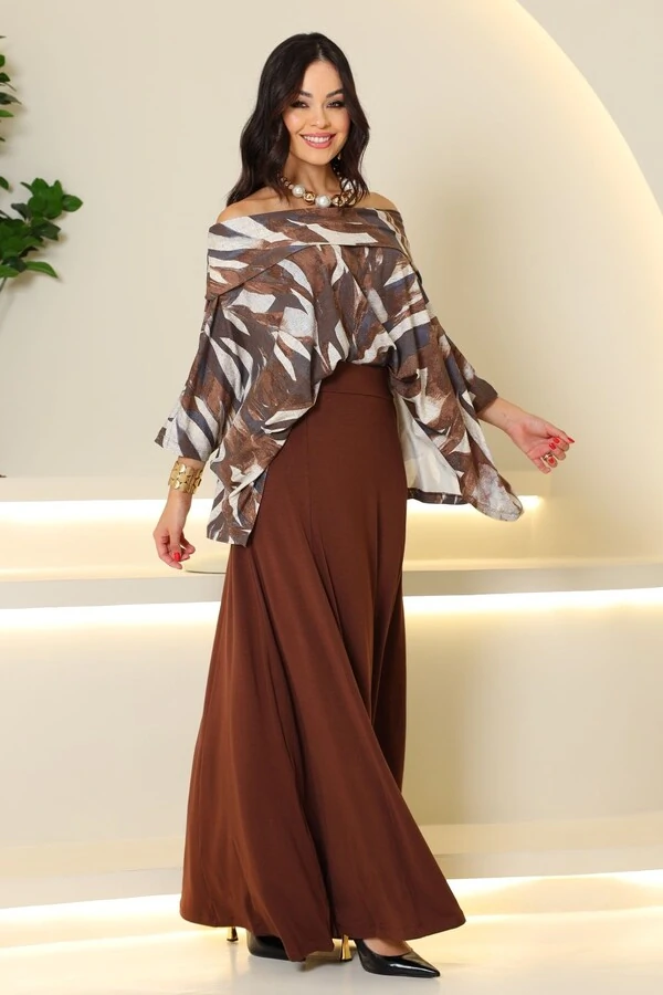 Blusa Ombro a Ombro Areta Estampada