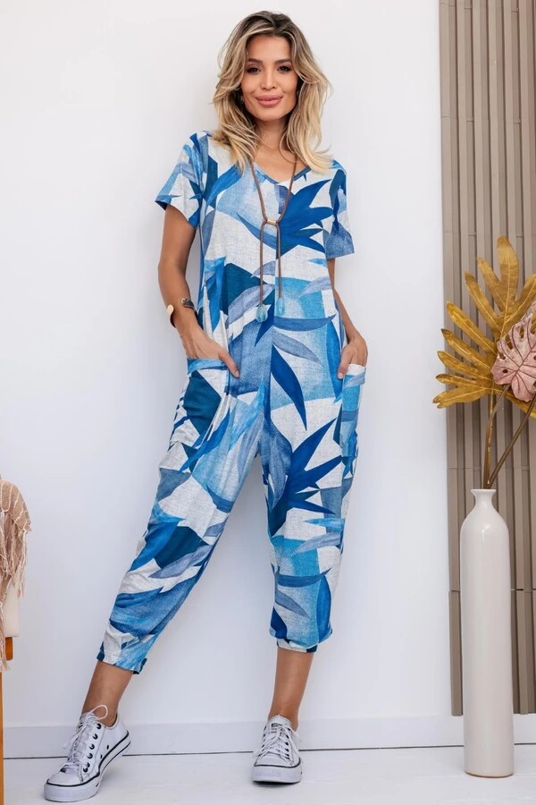 Macacão Street com Bolsos Estampado