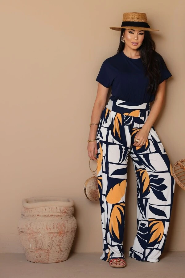 Blusa manga curta em malha Luar