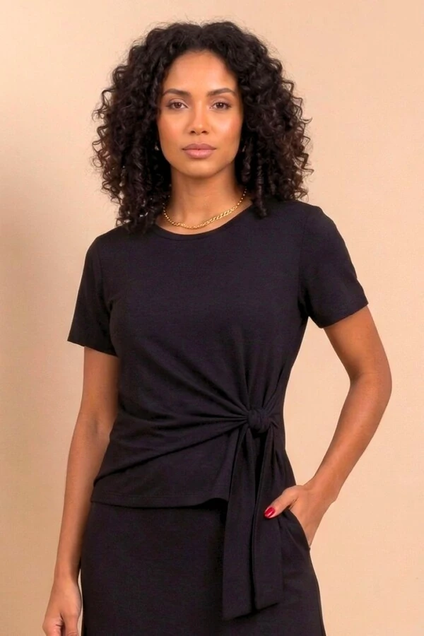 Blusa com amarração Greta