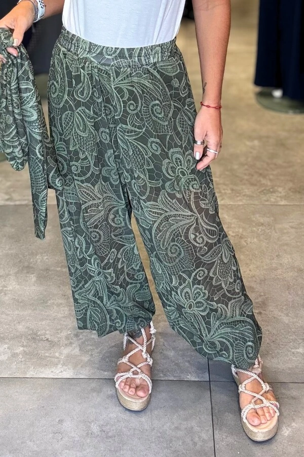 PRÉ VENDA VIP - Calça em Tule Jade (envios a partir de 07/09)