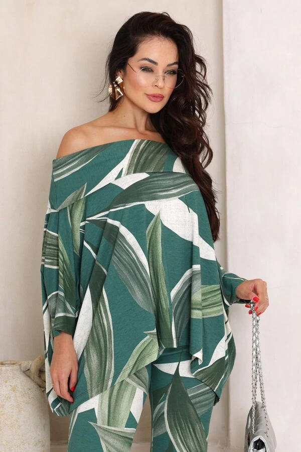 Blusa Ombro a Ombro Areta Estampada