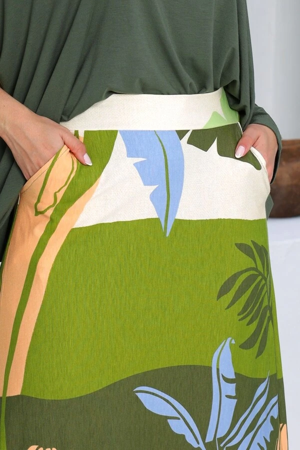 Saia Midi em malha Nara