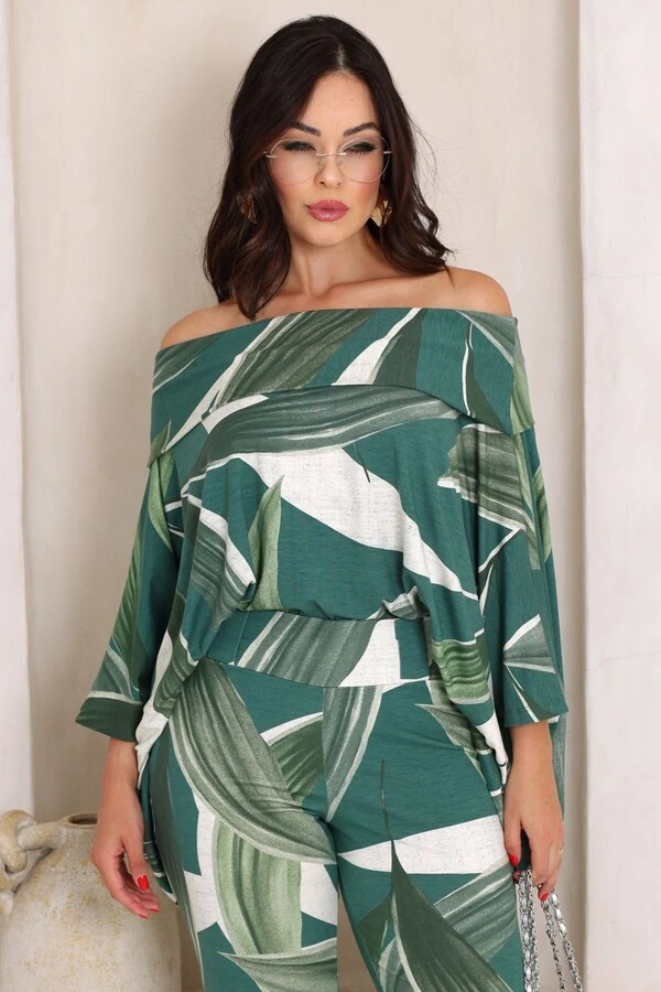 Blusa Ombro a Ombro Areta Estampada