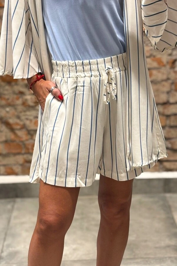 Conjunto Bermuda + Kimono em viscose