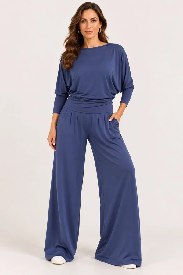 Blusa Morcego Manga Longa em Fluity