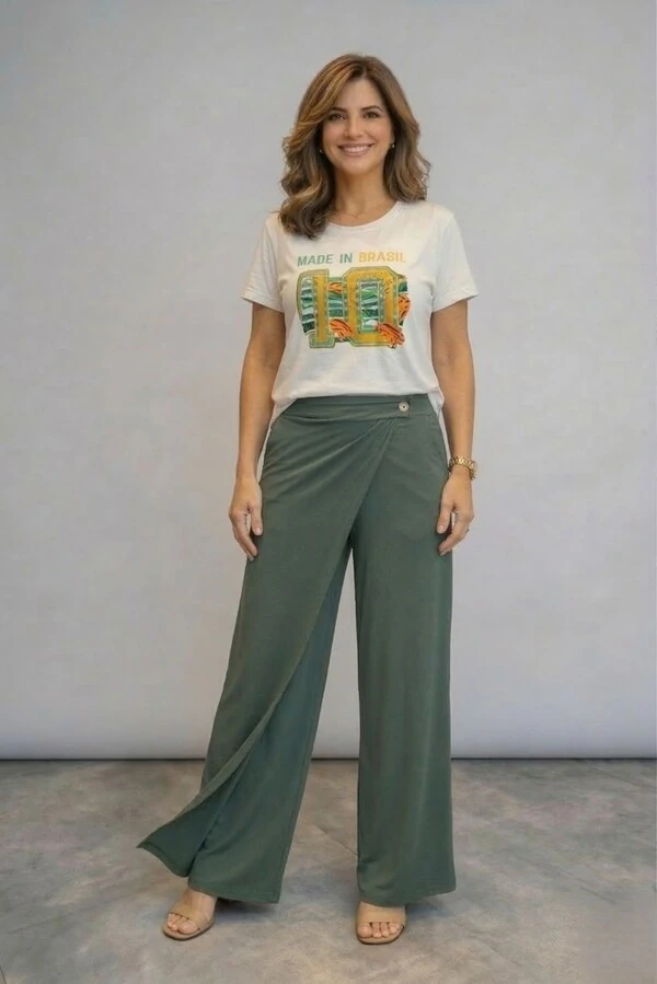 Calça Valentina com Sobreposição