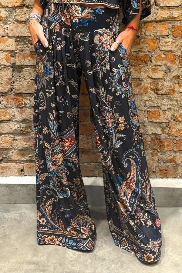 Pantalona Celeste Tecido Fluity