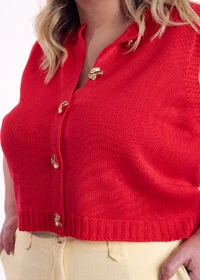 Colete Tricot Bottons