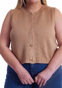 Colete Tricot Bottons