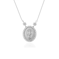 Colar Nossa Senhora Aparecida Lala em Prata 925