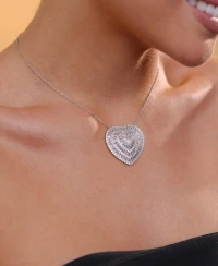 Colar Heart G Luxo Prata 925