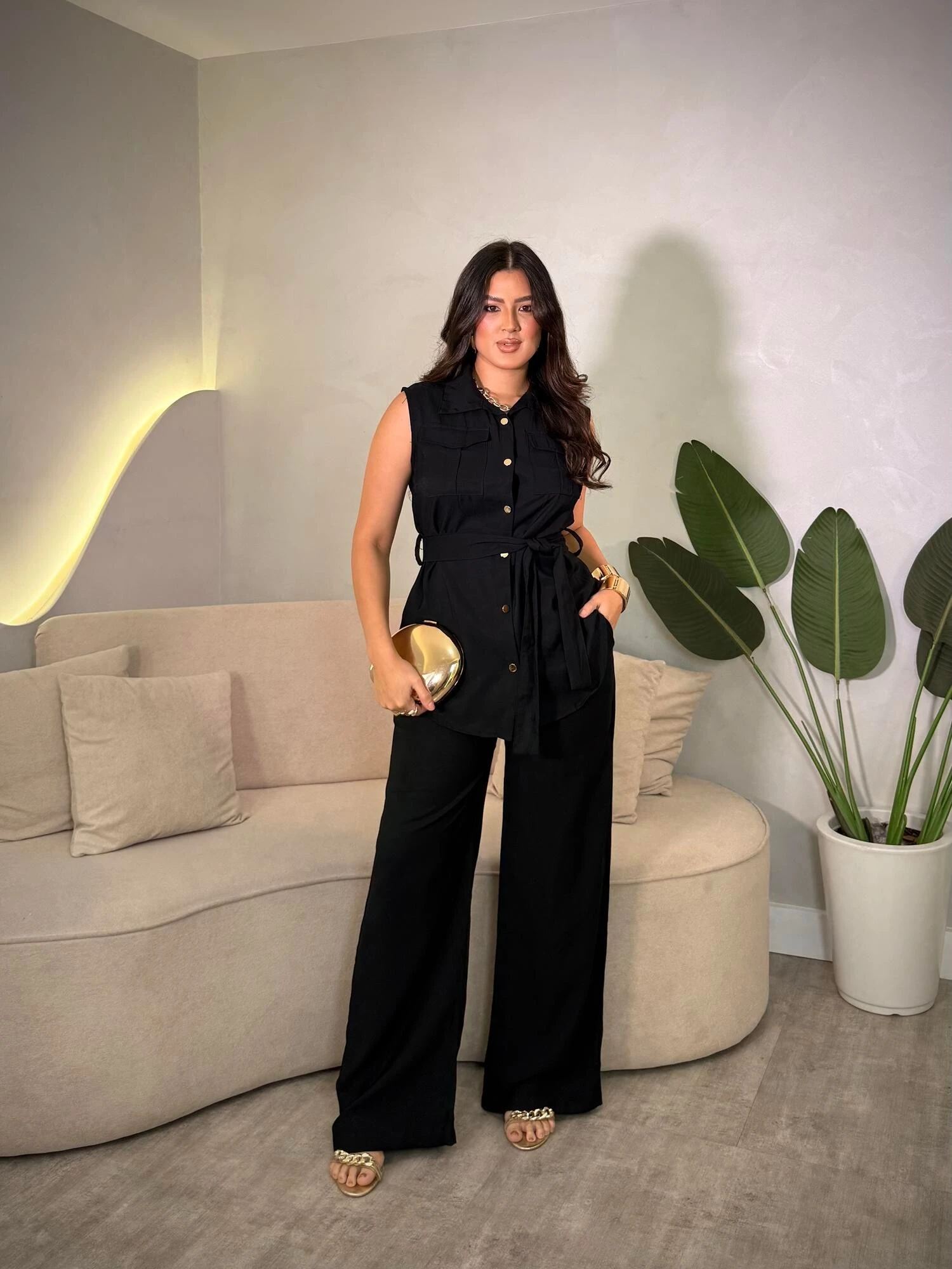 Foto Conjunto Colete e Calça Kety