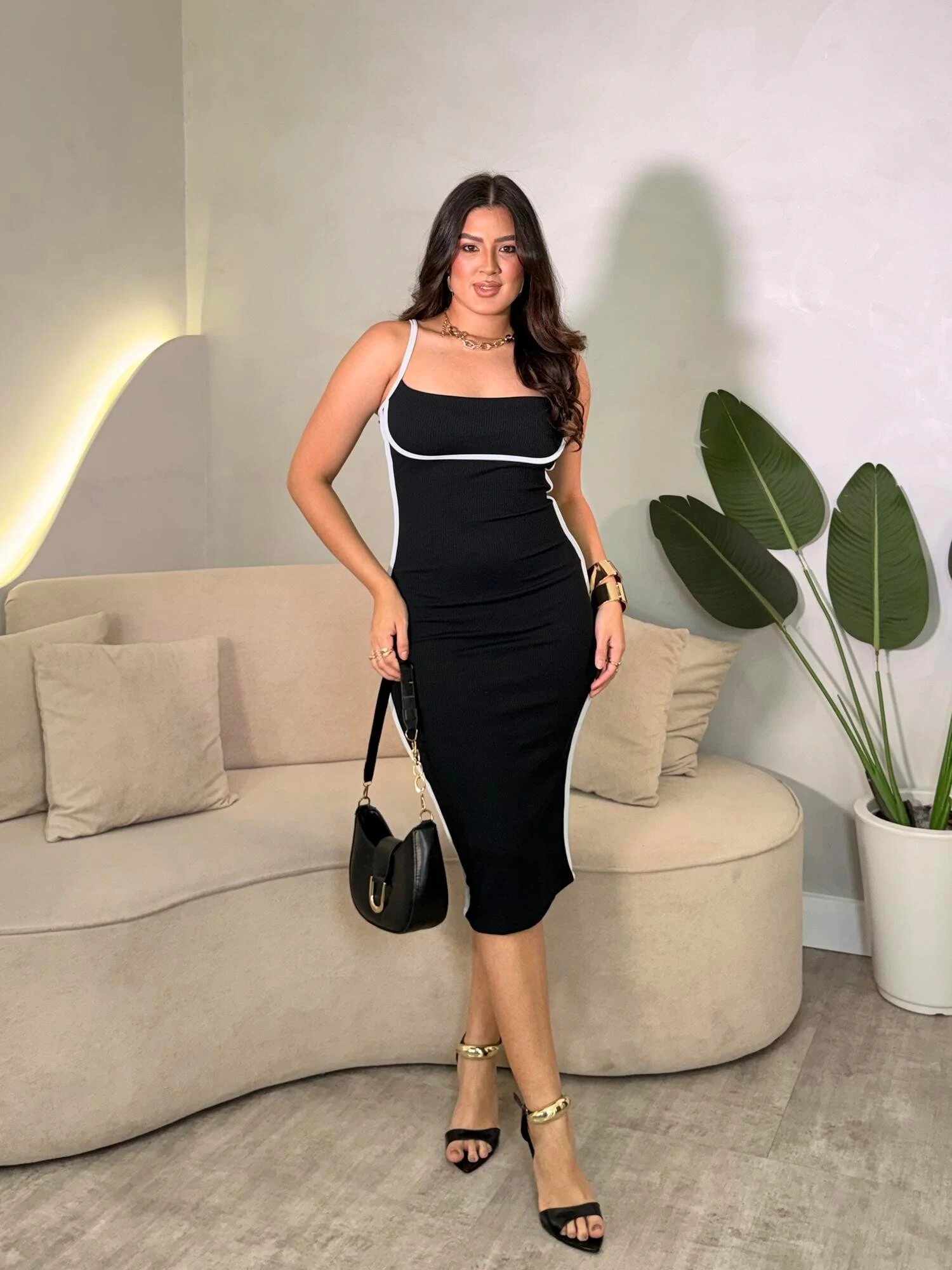 Foto Vestido Com Listras Mileny