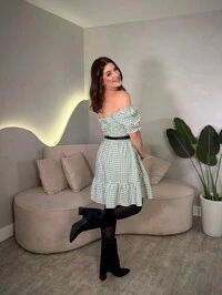 Vestido Curto Xadrez Bia